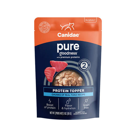 Canidae Pure Protein Topper Chunks of Real Tuna in Gravy Wet Dog Food