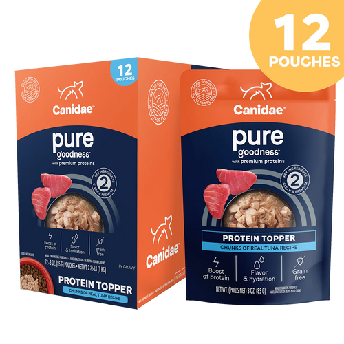 Canidae Pure Protein Topper Chunks of Real Tuna in Gravy Wet Dog Food