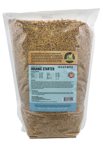 Scratch and Peck Feeds Naturally Free Organic Starter Feed For Chickens & Ducks (40 Lbs)