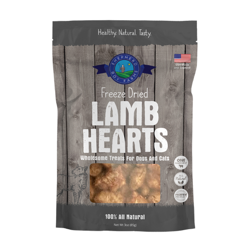 Shepherd Boy Farms Lamb Hearts Freeze Dried Treats