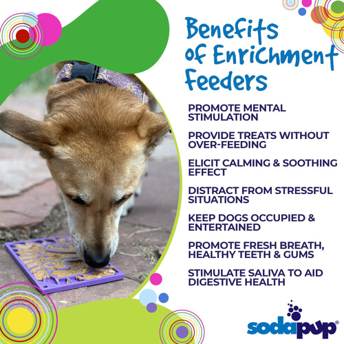 SodaPup Groovy Love Design eMat Enrichment Lick Mat