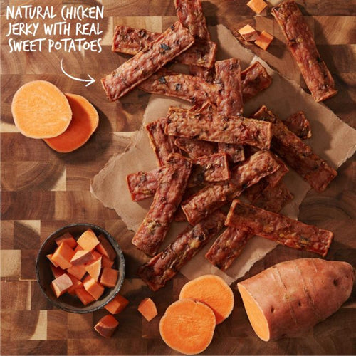 Cloud Star Wag More Bark Less Jerky: Chicken & Sweet Potato Dog Treats (10-oz)