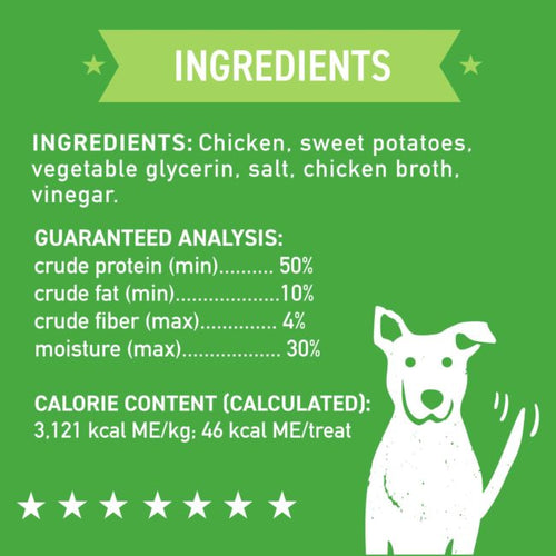 Cloud Star Wag More Bark Less Jerky: Chicken & Sweet Potato Dog Treats (10-oz)