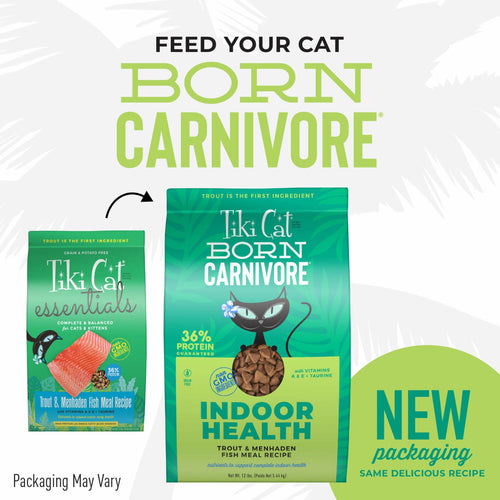 Tiki Cat® Born Carnivore® Indoor Health Trout & Menhaden Fish Meal Recipe