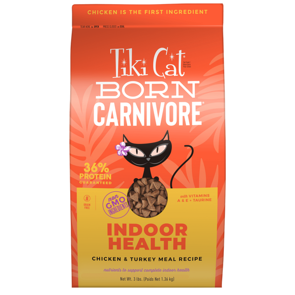 Tiki Cat® Born Carnivore® Indoor Health Chicken & Turkey Meal Recipe