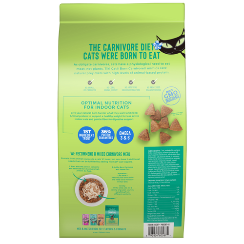 Tiki Cat® Born Carnivore® Indoor Health Trout & Menhaden Fish Meal Recipe