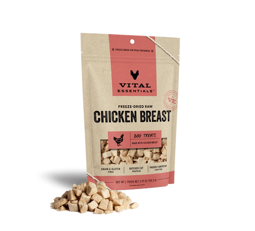 Vital Essentials Freeze Dried Raw Chicken Breast Dog Treats