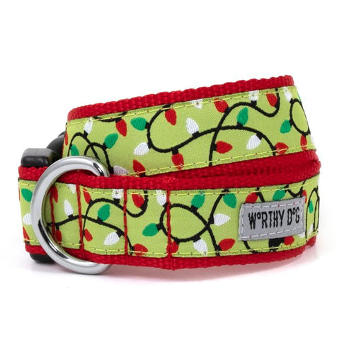 The Worthy Dog Lucky Lit Collar Green