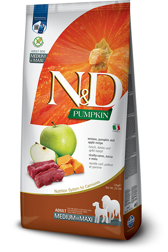 Farmina Venison & Apple Adult Medium & Maxi Dry Dog Food (26.4-lb)