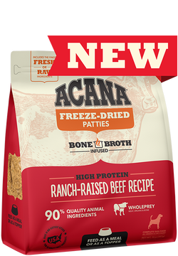 ACANA Farm-Raised Beef Recipe Freeze-Dried Patties