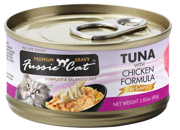 Fussie Cat Tuna with Chicken Formula in Gravy Cat Food