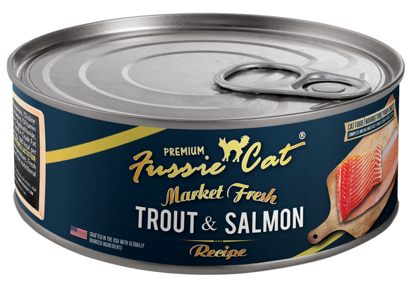 Fussie Cat Market Fresh Trout and Salmon (5.5 oz, single)