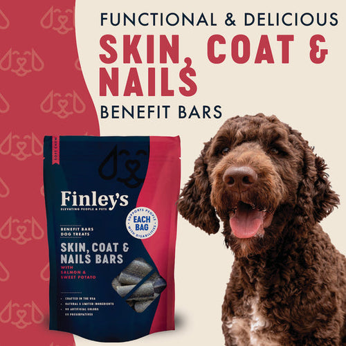 Finley's Skin, Coat & Nails Soft Chew Benefit Bars Dog Treats