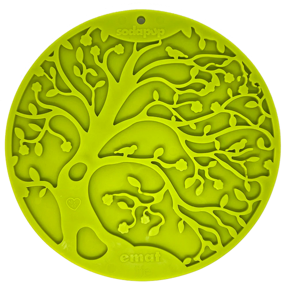 SodaPup Tree Of Life Emat Enrichment Lick Mat With Suction Cups