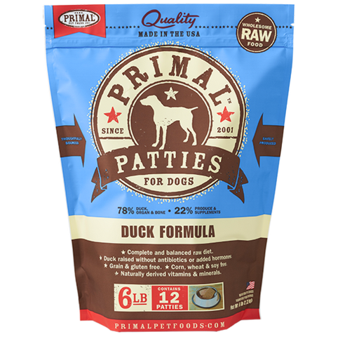 Primal Pet Foods Canine Raw Frozen Patties (Pork 6 Lb)