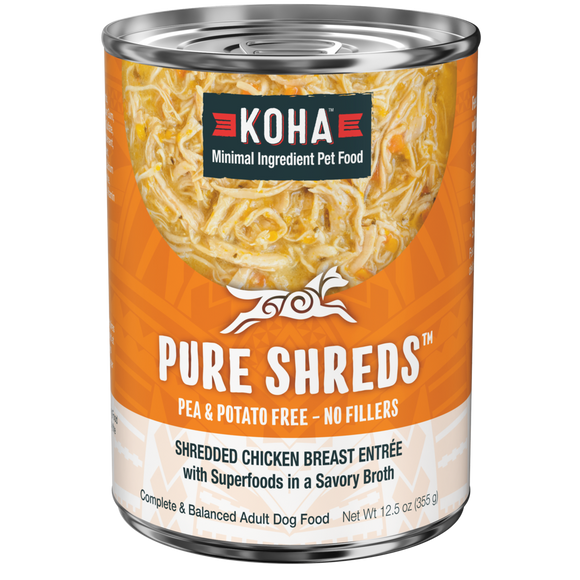 KOHA Dog GF Shredded Chicken Pumpkin 12.5oz