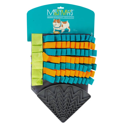 Messy Mutts Square Forage/Snuffle Mat plus Lick Mat, 16 x 16