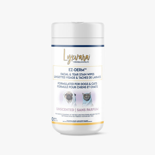 Lyxvara™ EZ-Derm® Facial & Tear Stain Wipes for Dogs & Cats