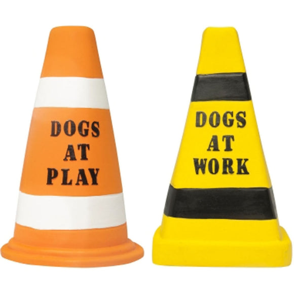 MULTIPET SQUEAKABLES LATEX BARKING LOT CONES (7 IN)
