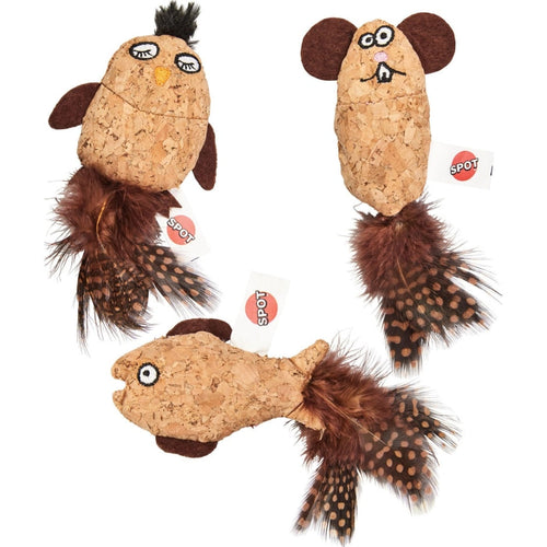 SPOT BUTTERFLY CORKIES W/CATNIP (4 IN, ASSORTED)