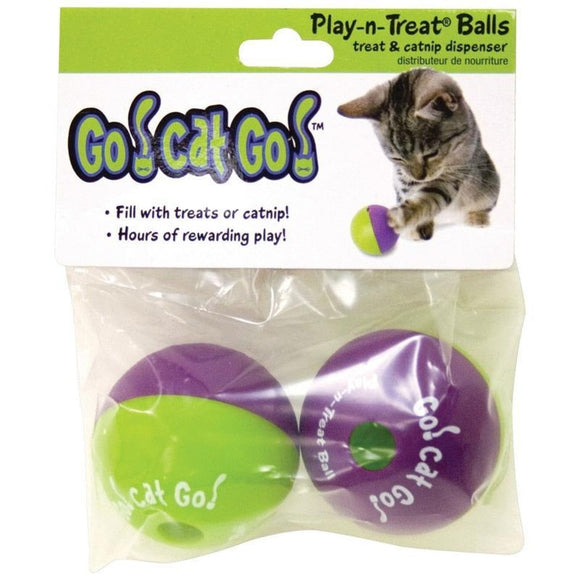 PLAY-N-TREAT BALL (2 PACK)