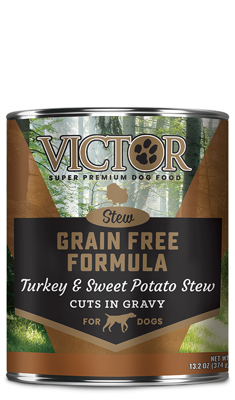 Victor Pet Food Grain Free Formula Turkey and Sweet Potato Cuts in Gravy